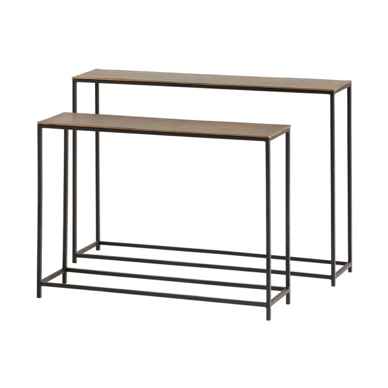 Baku wandtafel set van 2, Brass antique Uitverkoop