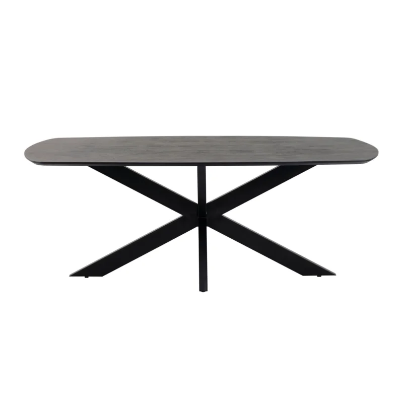 Eetkamertafel deens ovaal 160, Acacia Black Merkproduct