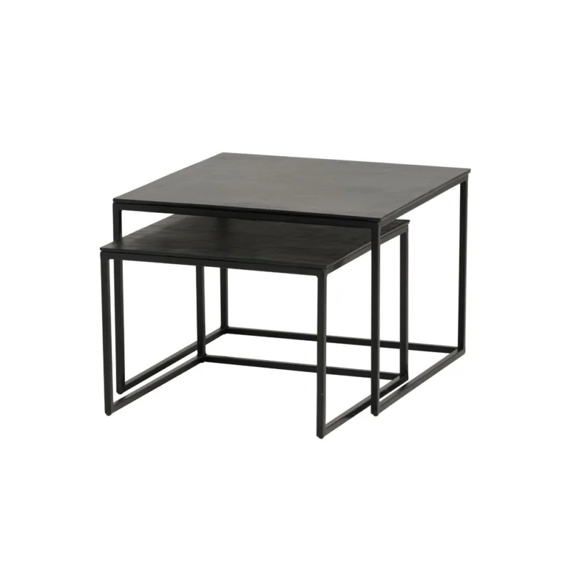Actieprijs Salontafel, set van 2, medium, Black antique
