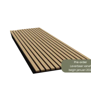 Akupanel Blank Eiken Zwart Vilt - 300 X 52 Cm Flitsaanbieding