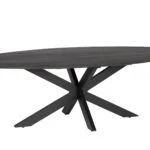 Adore Salontafel - 40X60X120 - Mangohout - Zwart Seizoensaanbieding