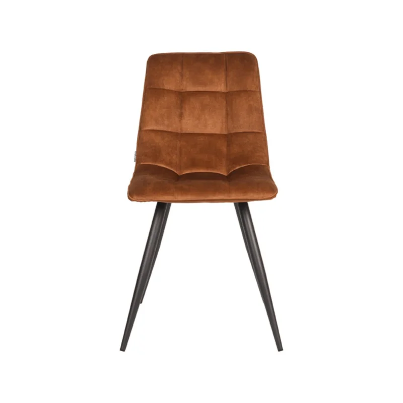 Weekendaanbieding LABEL51 Eetkamerstoel Jelt - Oker - Velours