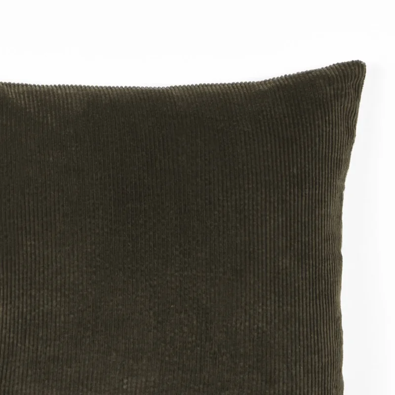 Aanbieding LABEL51 Sierkussen Rib - Army green - Katoen