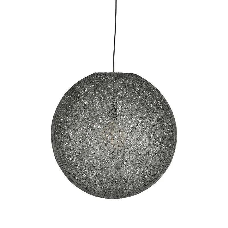 Seizoensaanbieding LABEL51 Hanglamp Twist - Grijs - Vlas - L