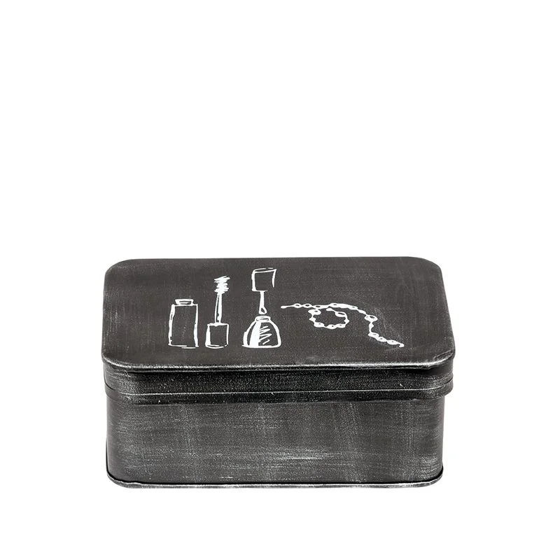 Express Levering LABEL51 Make-Up opbergkist - Zwart - Metaal