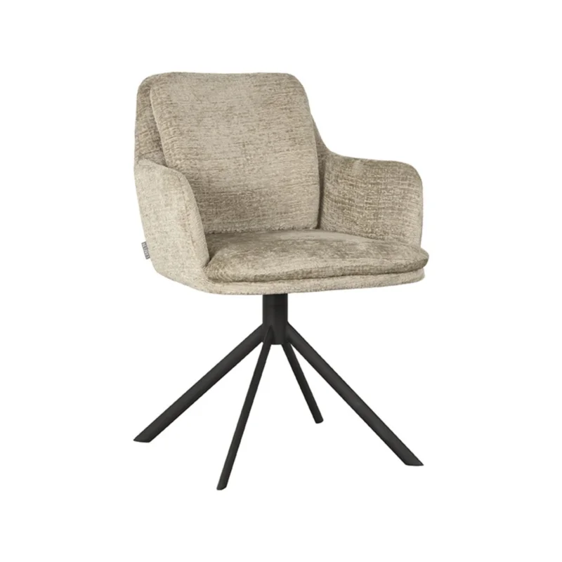 Veilige Betaling LABEL51 Eetkamerstoel Joy - Beige - Fluweel