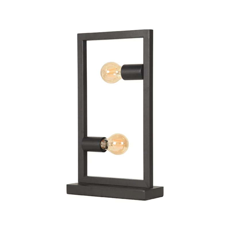 Weekendaanbieding LABEL51 Tafellamp Quadrato - Zwart - Metaal