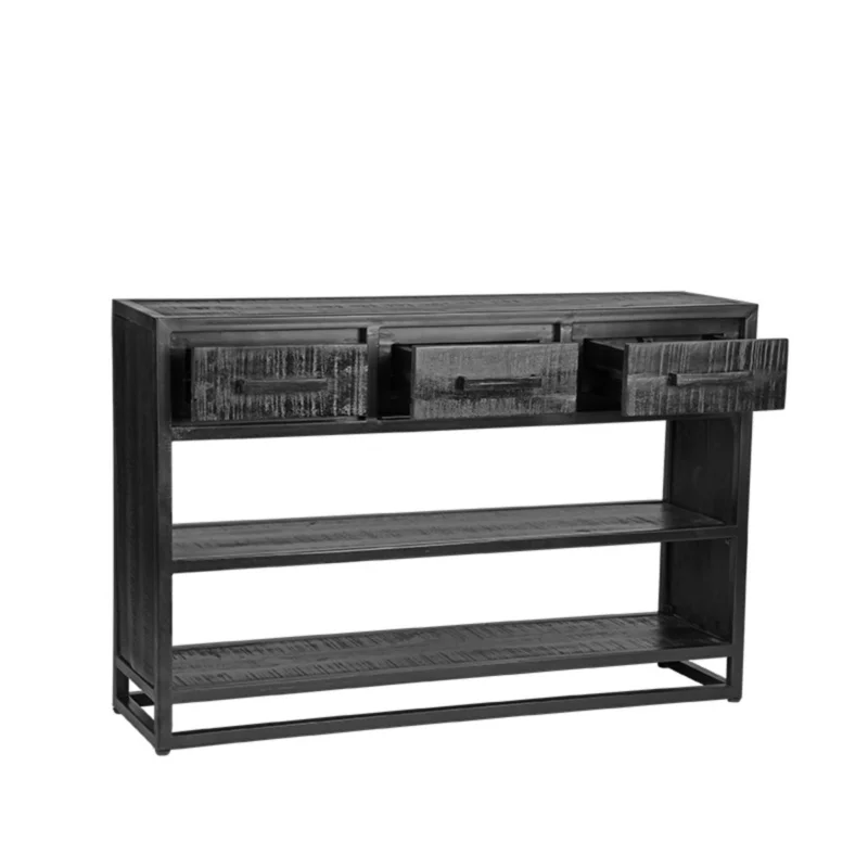 Bestel Nu LABEL51 Sidetable Chili - Zwart - Mangohout