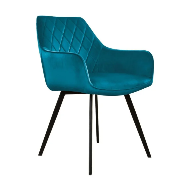 Seizoensaanbieding Kick eetkamerstoel Karl Velvet - Blauw
