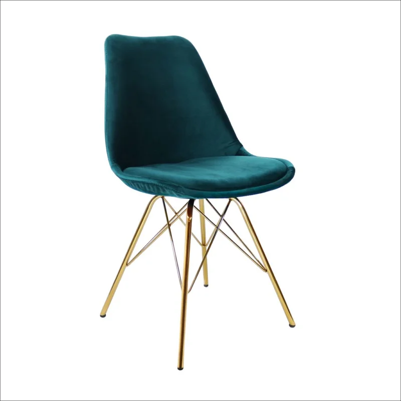 Superprijs Kick kuipstoel Velvet - Blauw