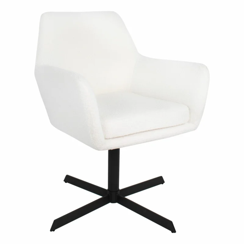 Veilige Betaling Kick draaistoel Viktor Boucle - Wit