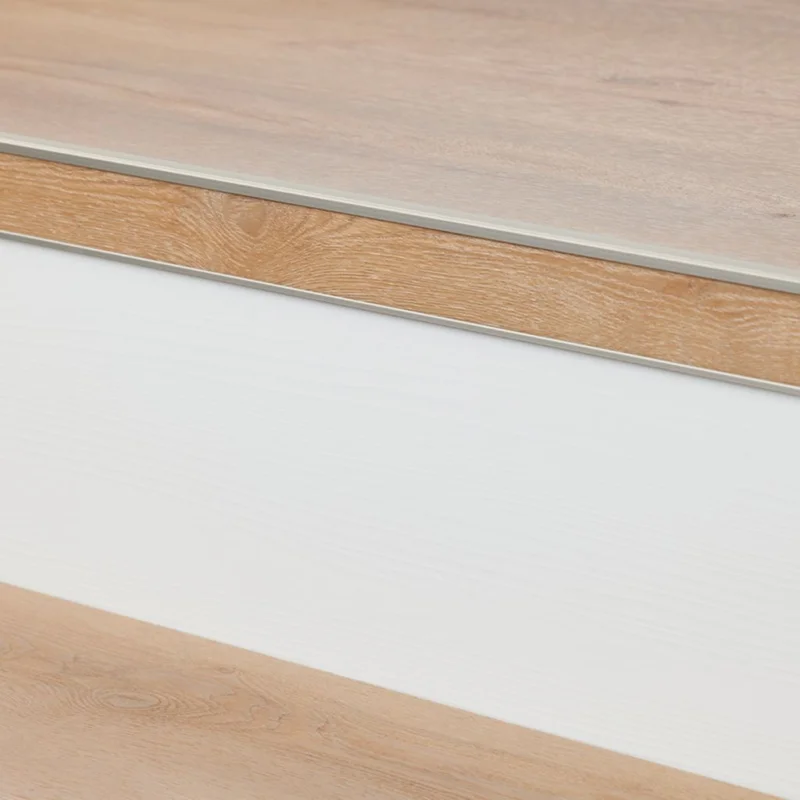 Beperkte Voorraad Floorlife Stootbord PVC RAL 9010 Wit Houtstructuur