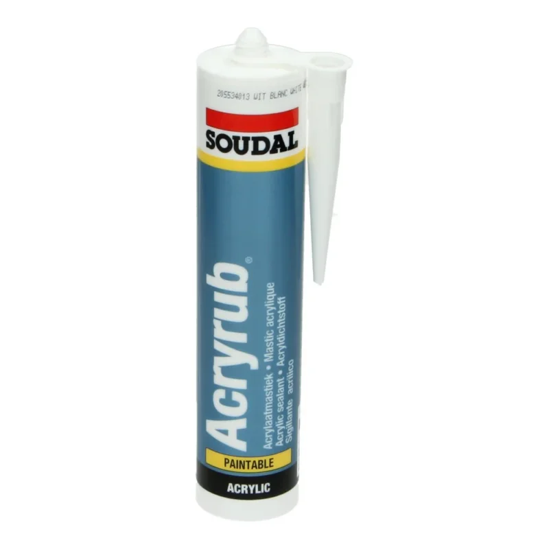 Hete Deal Soudal Acryrub acrylkit Wit 310 ml Acrylaat