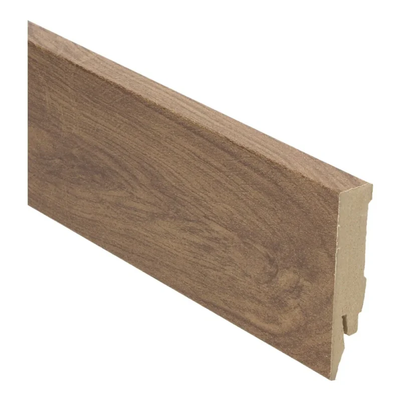 Uitverkoop Rechte folieplint 70x14 Eiken Naturel Donker