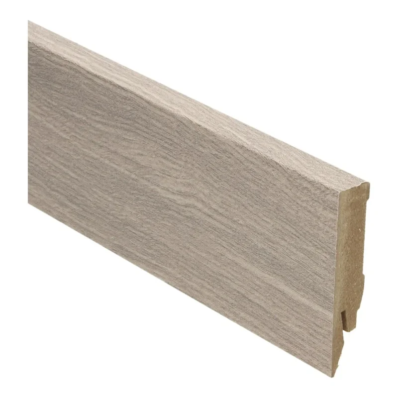 Rechte folieplint 70x14 Teak Grijs Geborsteld Flitsaanbieding