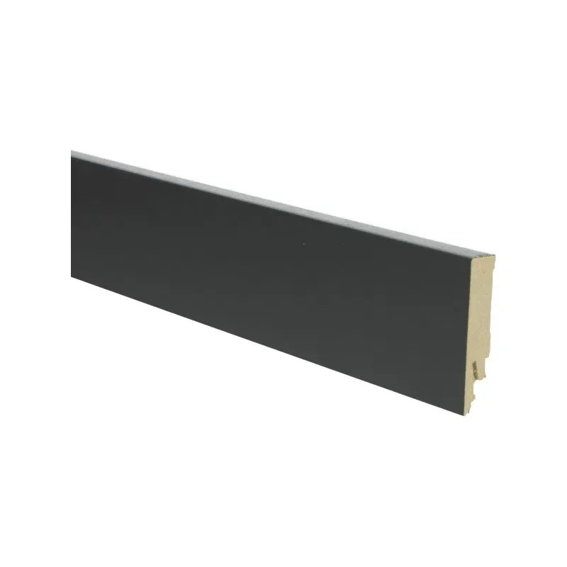 Seizoensaanbieding Rechte folieplint 70x14 Zwart RAL 9005