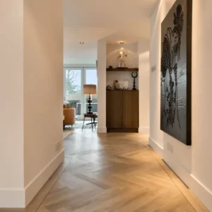 Beperkt Aanbod mFLOR Parva River Oak 41924 XL Visgraat Volga Dryback lijm PVC