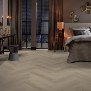 Exclusieve Aanbieding Ambiant Spigato Vivero Light oak Visgraat Klik PVC